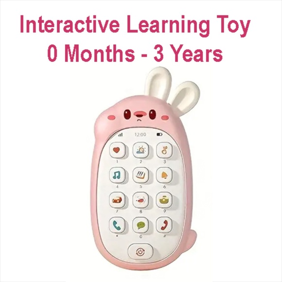 Toy Phone for Babies & Toddlers 0-3 Years - BPA-Free, Music & Sound Functions - Picture 1 of 4